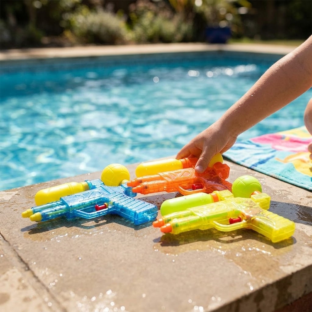 Double Jet Water Gun 17 cm with 2 Tanks - lifestyle photo