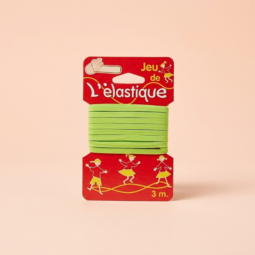 Chinese Jump Rope Elastic Skipping Game 3 m - studio photo