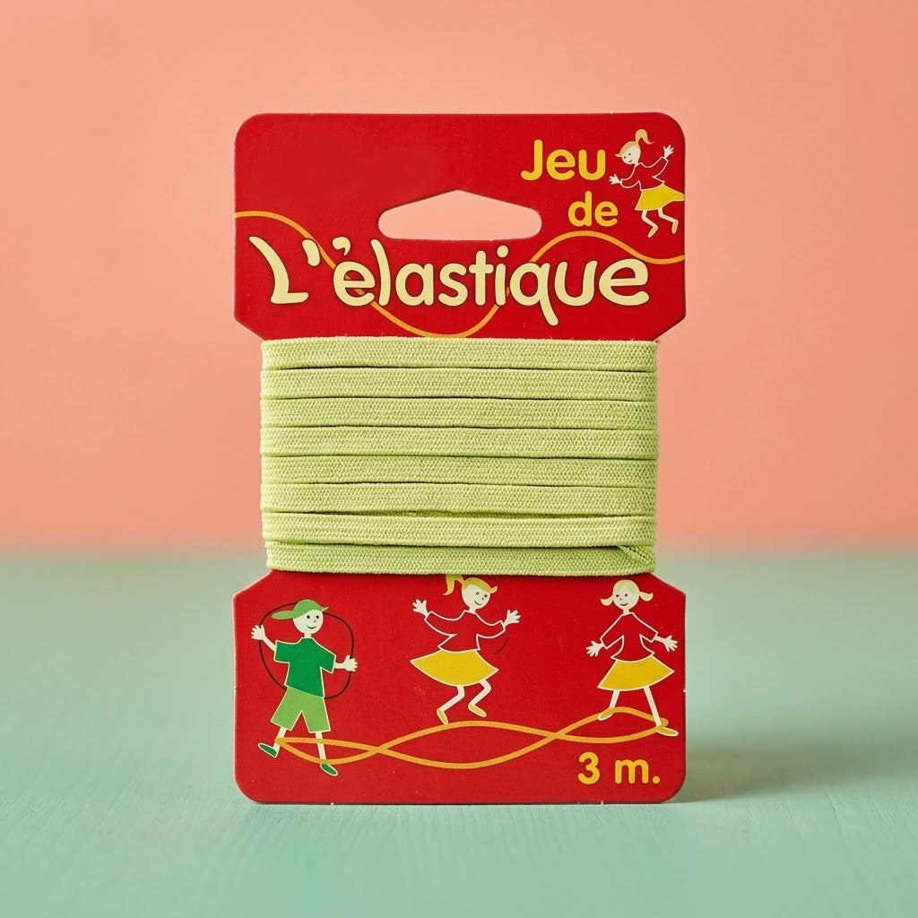 Chinese Jump Rope Elastic Skipping Game 3 m - close-up