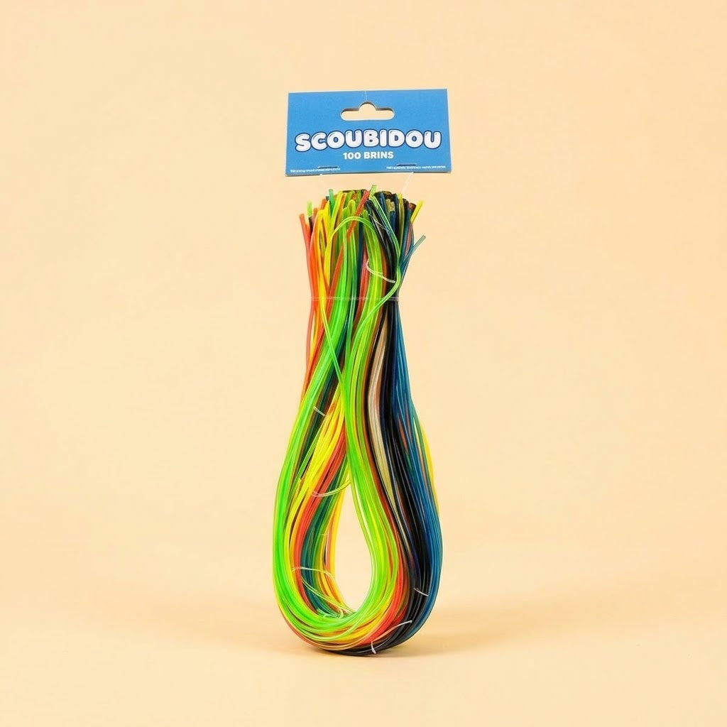 Scoubidou Strings Neon 80 cm Bag of 100 - studio photo