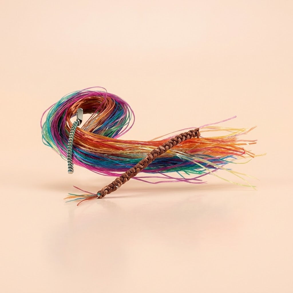 Glitter Scoubidou Strings 80 cm Craft Lacing - studio photo