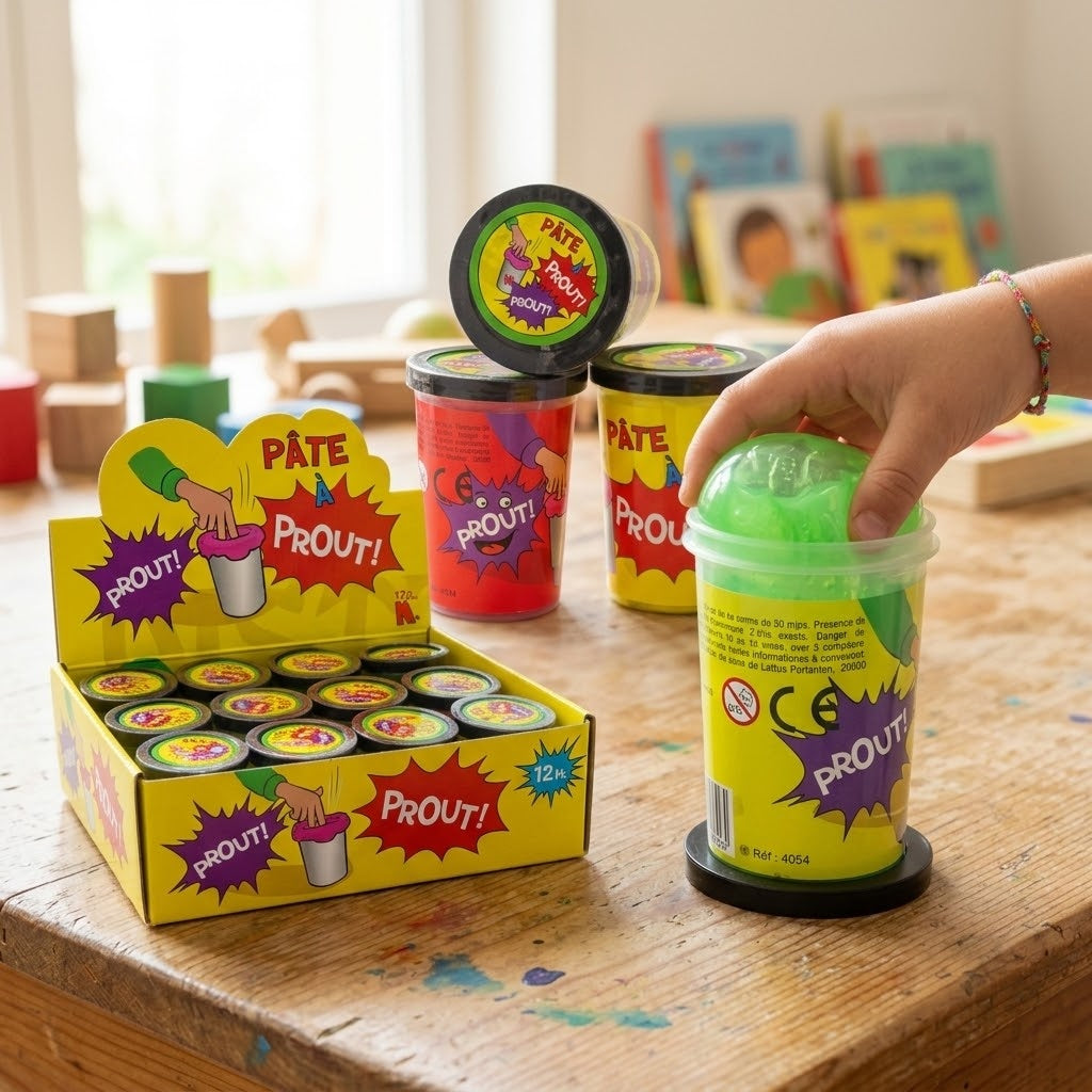 Neon Fart Putty 100 g Pot Noise Putty - lifestyle photo