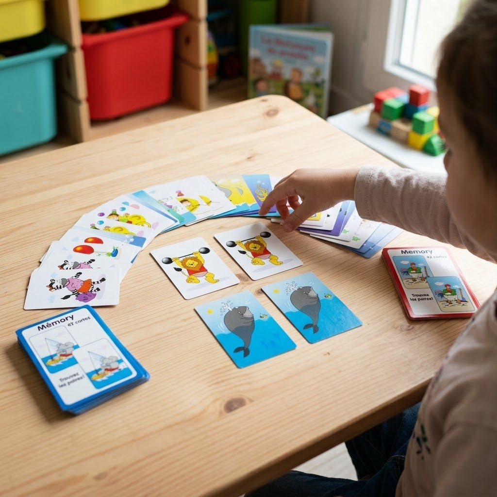 Memory Card Game 42 Cards Matching Pairs - lifestyle photo