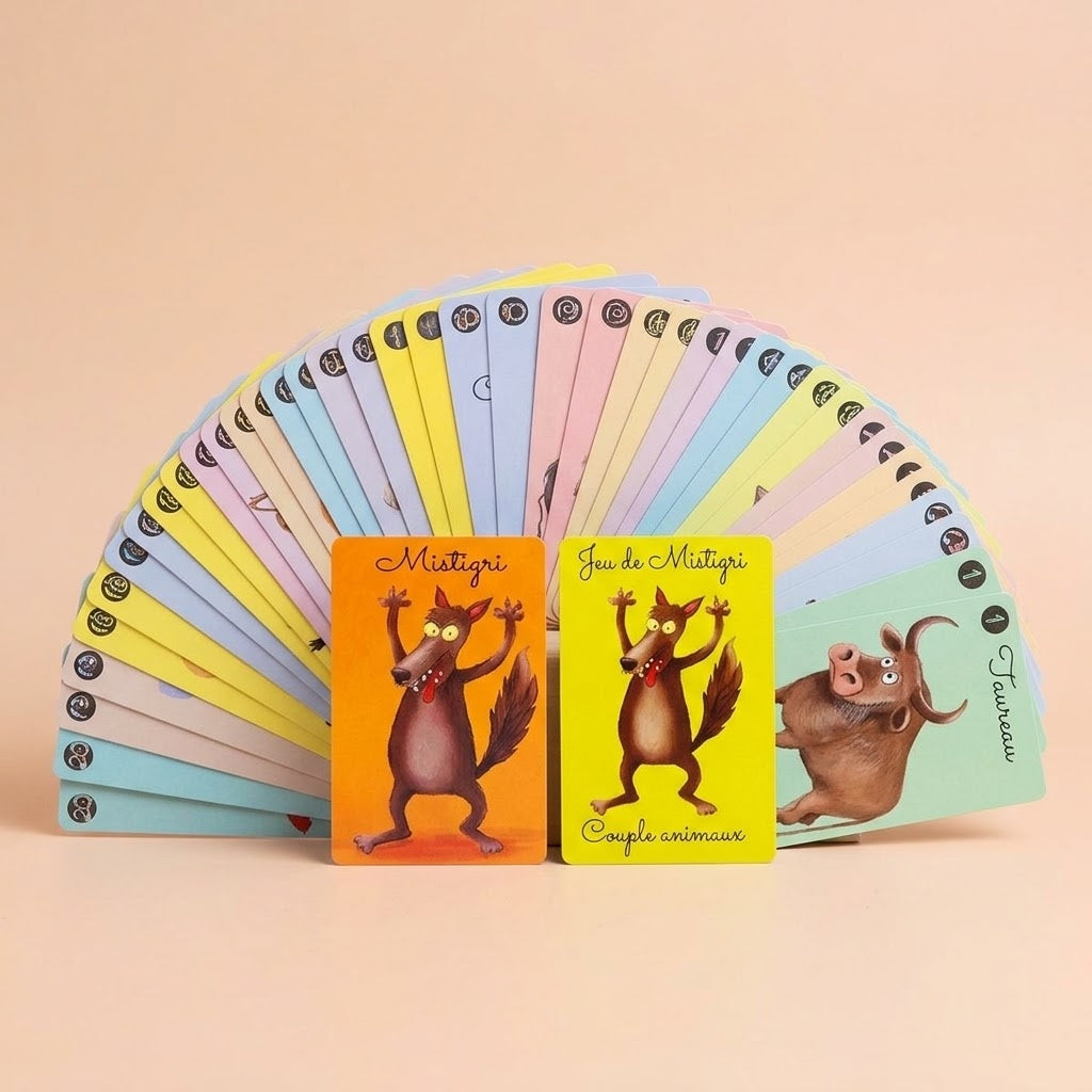 Old Maid Card Game Animal Pairs 41 Cards - studio photo