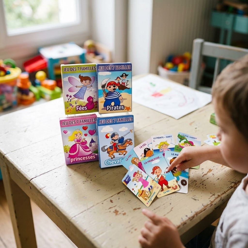 Happy Families Card Game Characters 7 Families - lifestyle photo