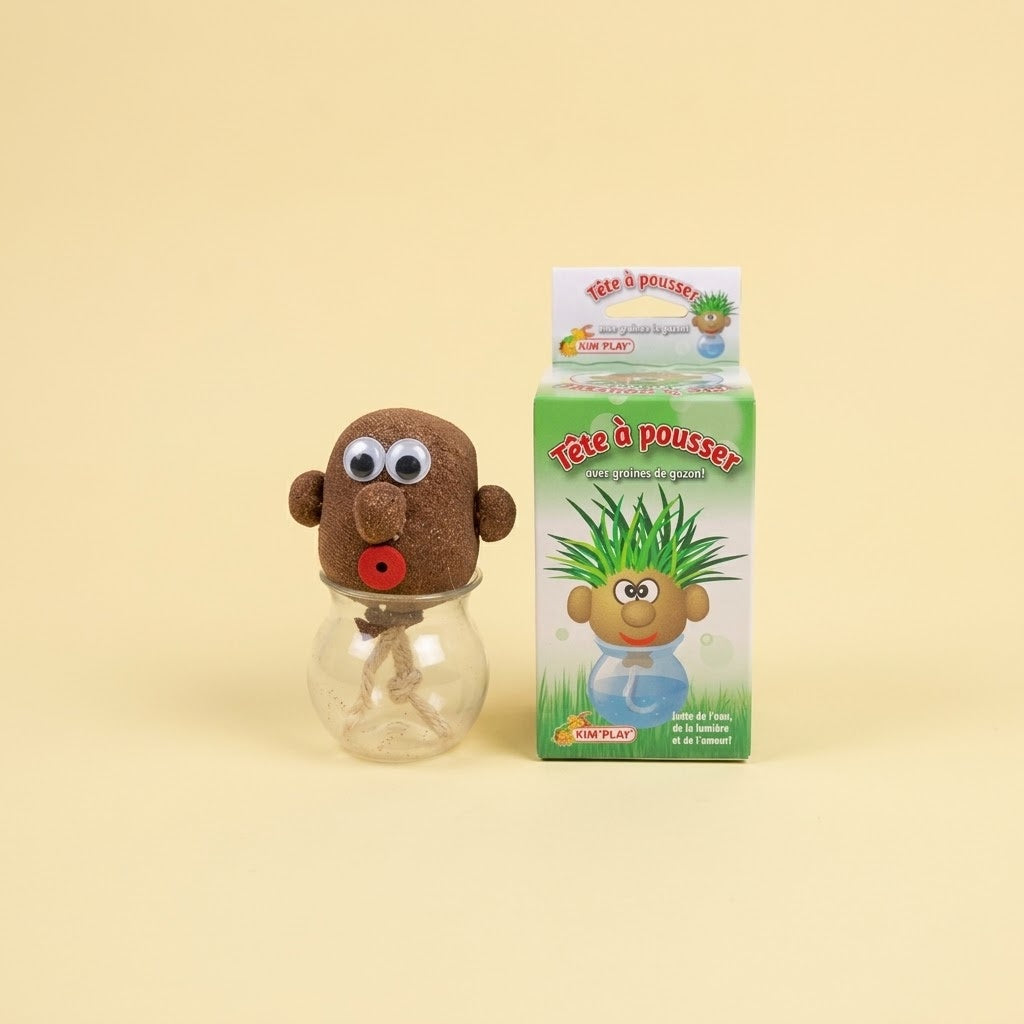 Grass Hair Head Grow Your Own Grass Head - studio photo