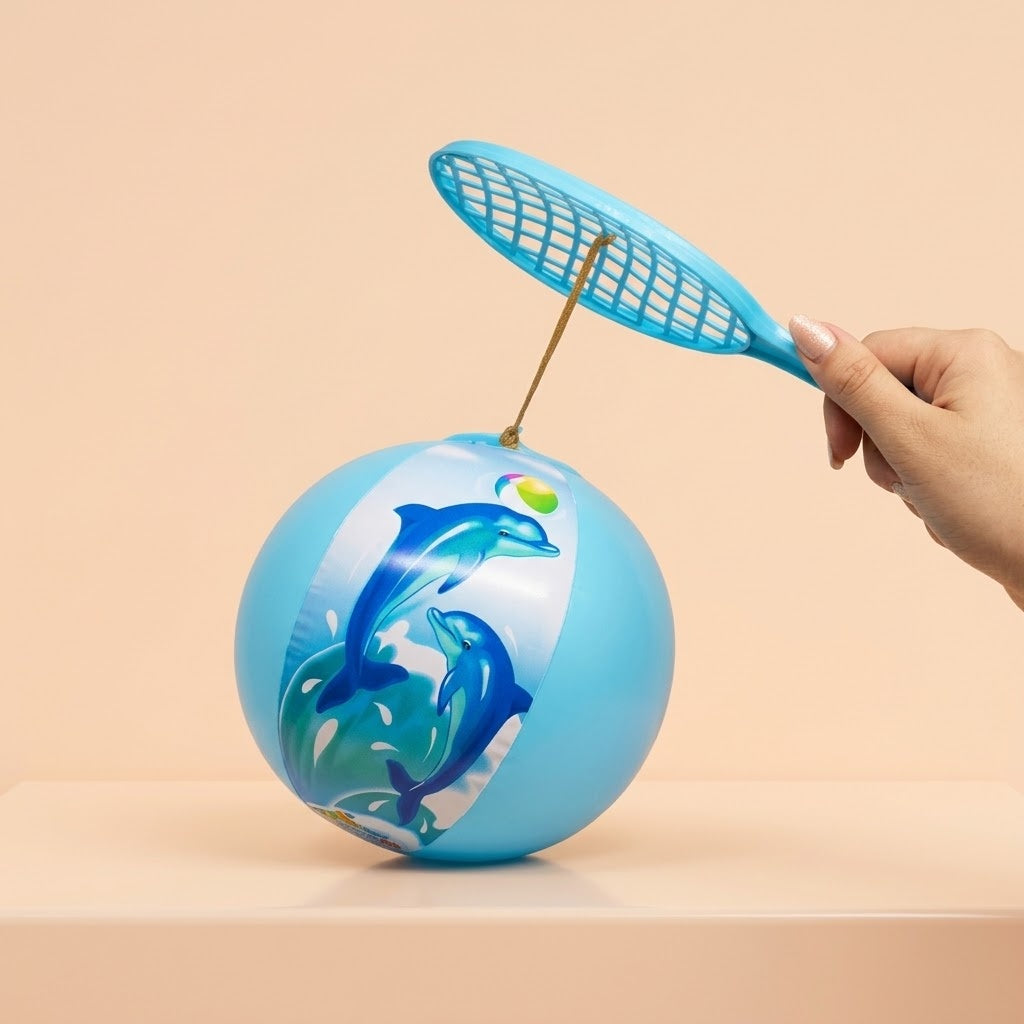 Inflatable Balloon Paddle Bat Dolphin Design - studio photo