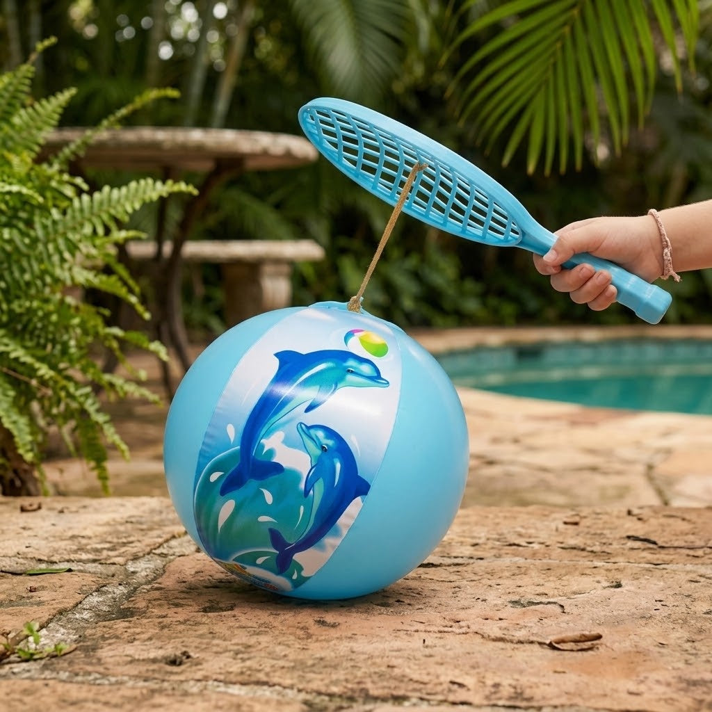 Inflatable Balloon Paddle Bat Dolphin Design - lifestyle photo