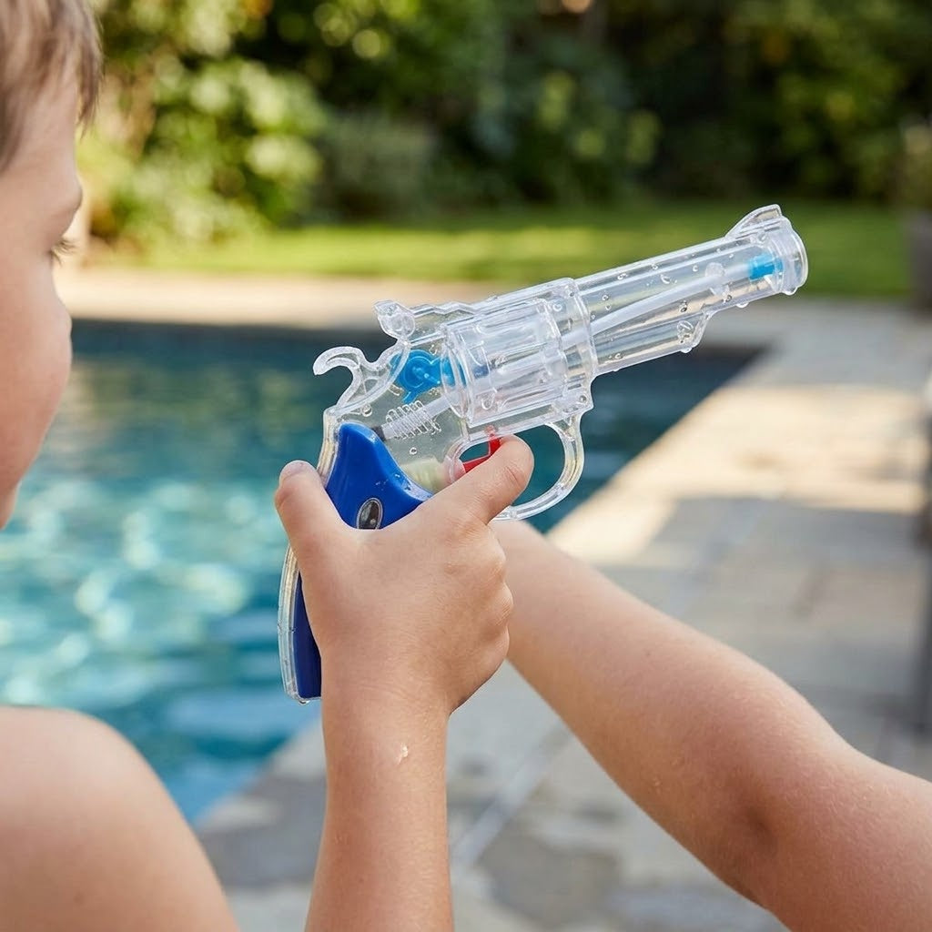 Revolver Water Gun 16 cm Water Pistol 3 Colours - lifestyle photo