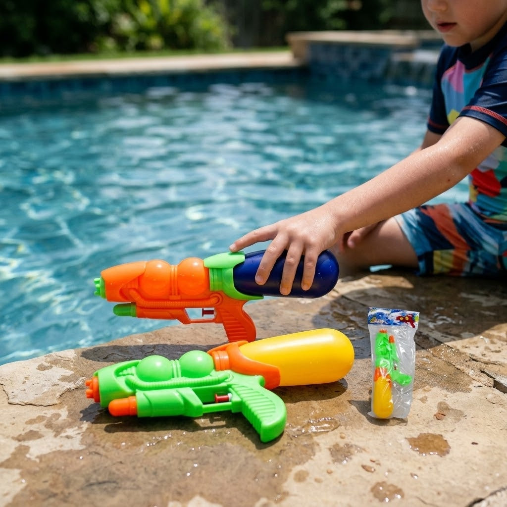 Double Jet Water Gun 30 cm Twin Spray Blaster - lifestyle photo