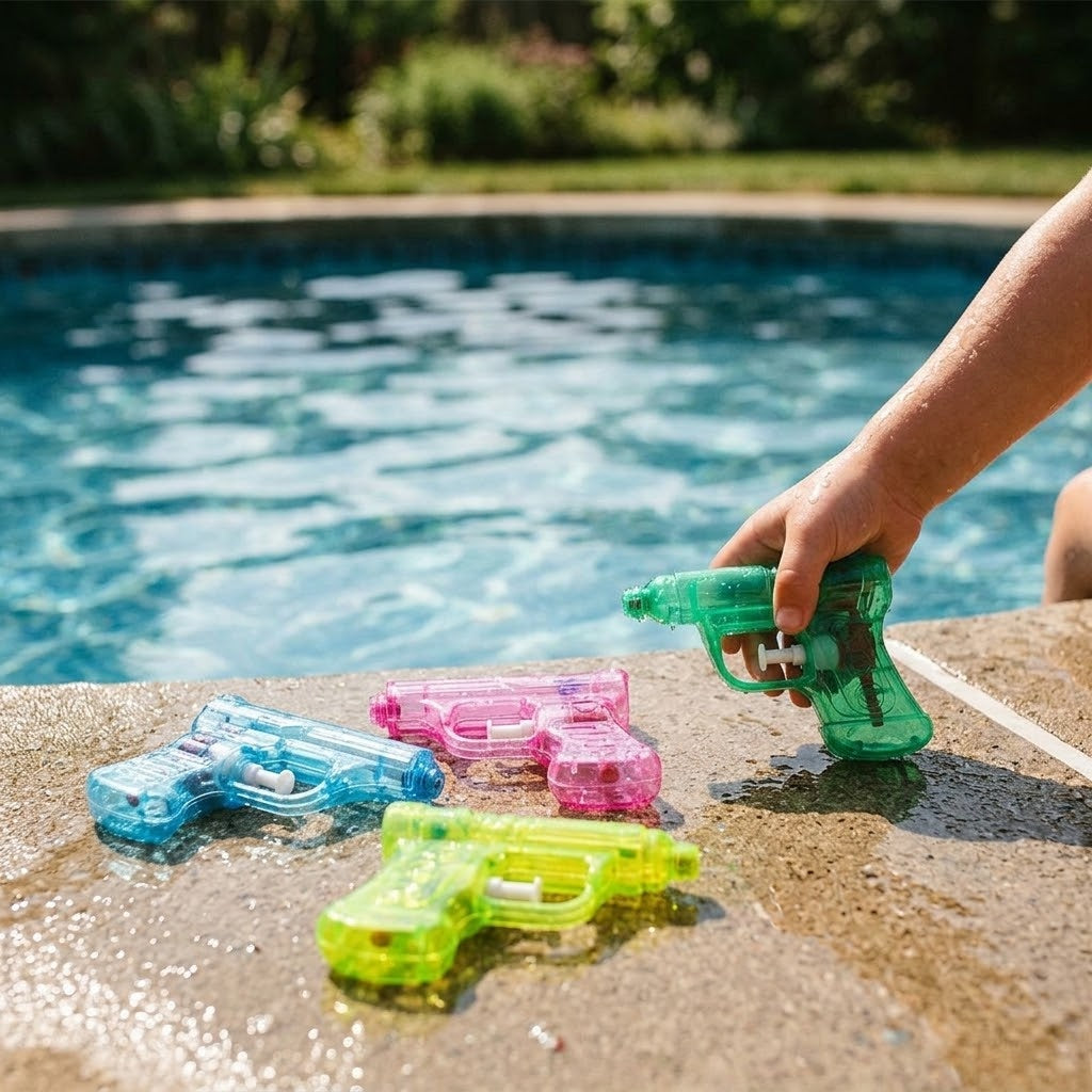 Water Gun 12 cm Small Water Pistol Bag of 4 - lifestyle photo