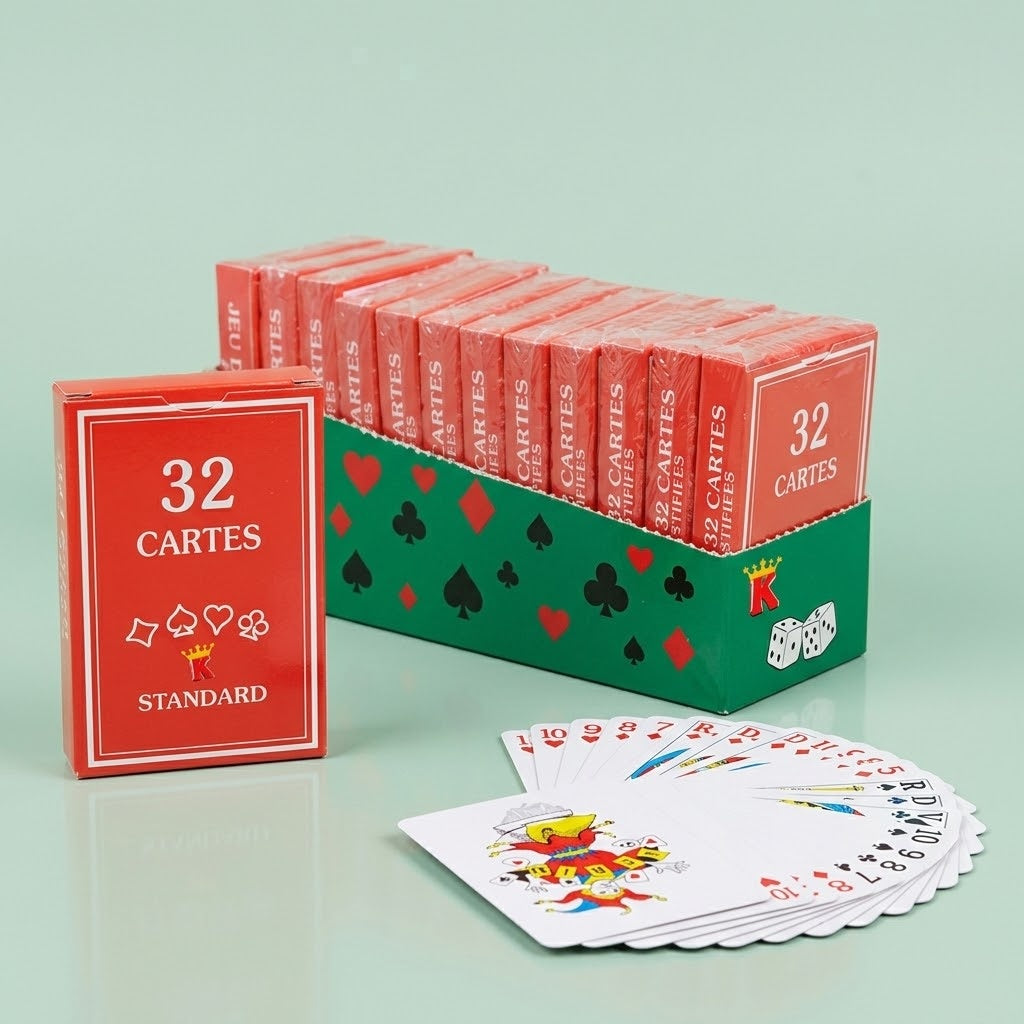 Playing Cards Deck of 32 Classic Card Game - studio photo