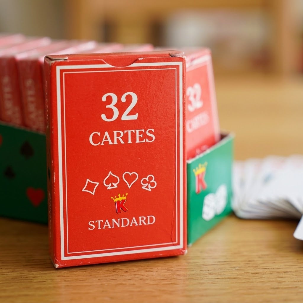 Playing Cards Deck of 32 Classic Card Game - close-up