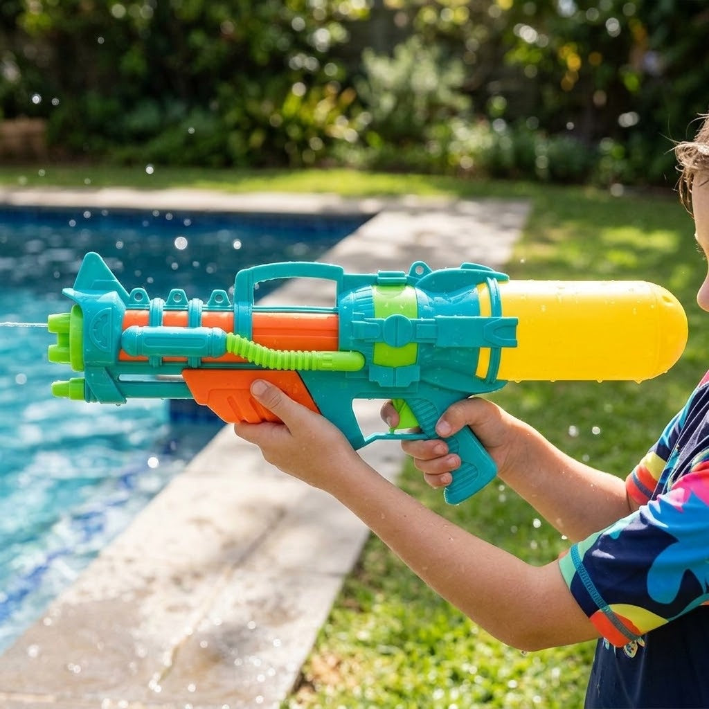Pump Action Water Gun 48 cm with Large Tank - lifestyle photo