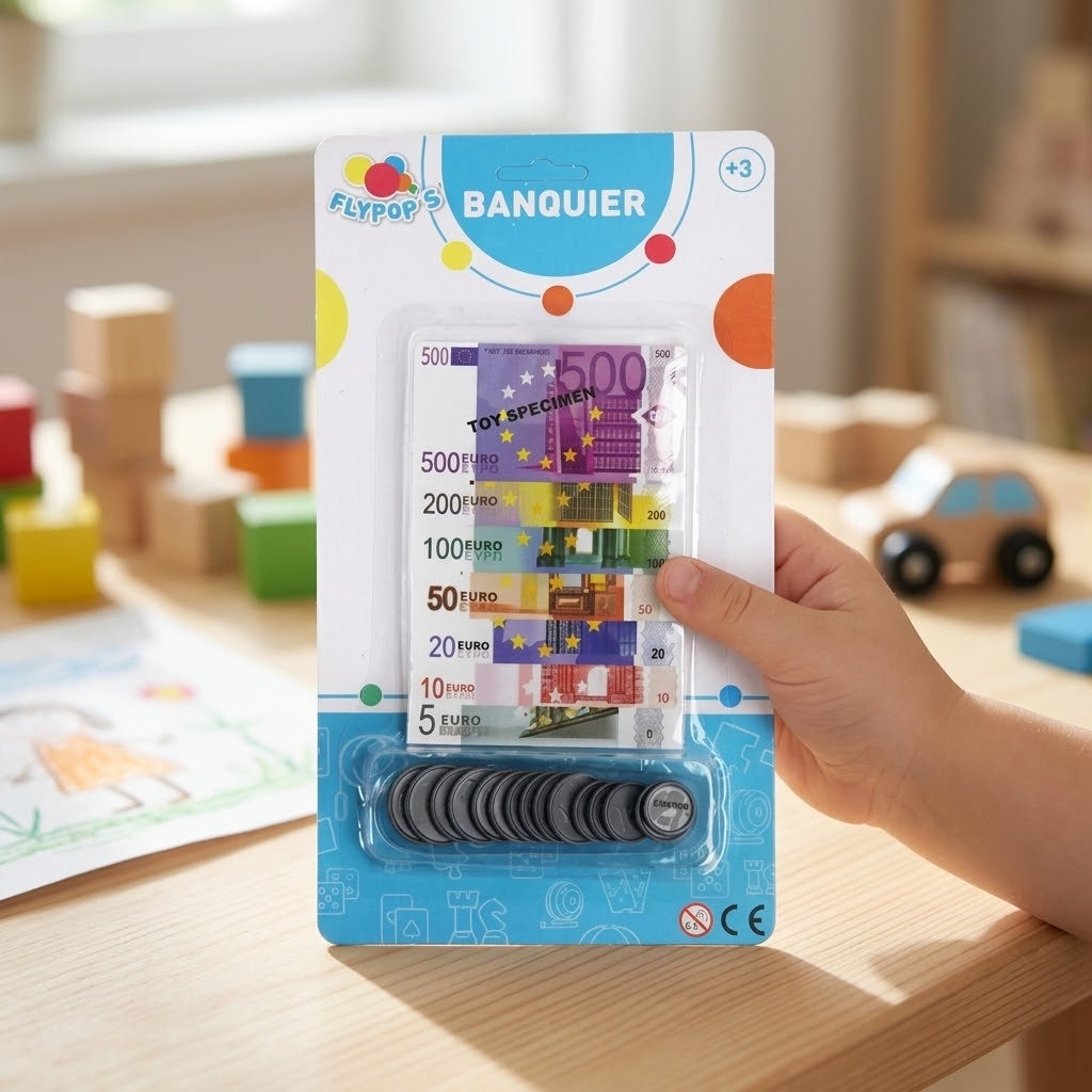 Play Money Set, Euro Notes & Coins - lifestyle photo