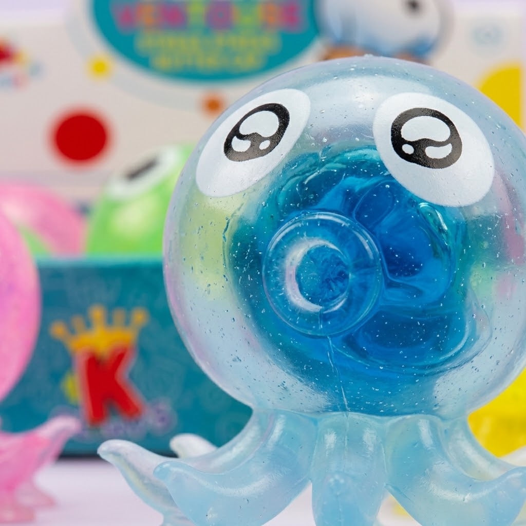 Suction Cup Octopus Squishy Stress Toy 8 cm - close-up
