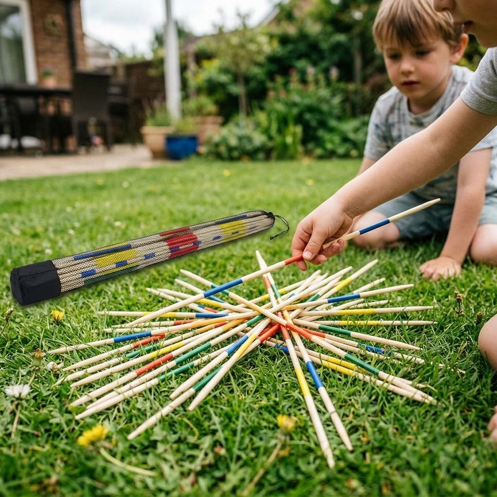 Giant Pick Up Sticks Mikado 80 cm Garden Game - lifestyle photo
