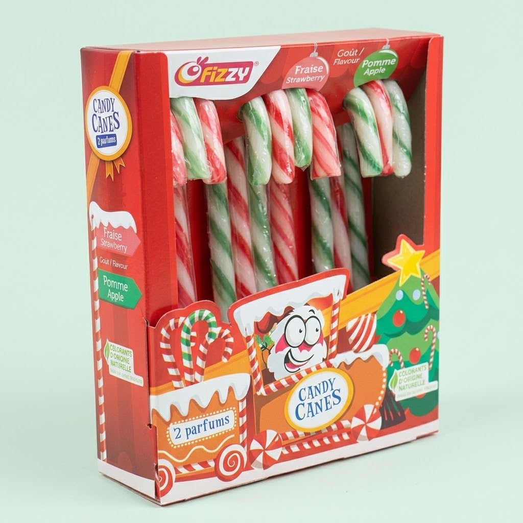 Candy Canes Christmas Sweets Box of 10 16 cm - studio photo
