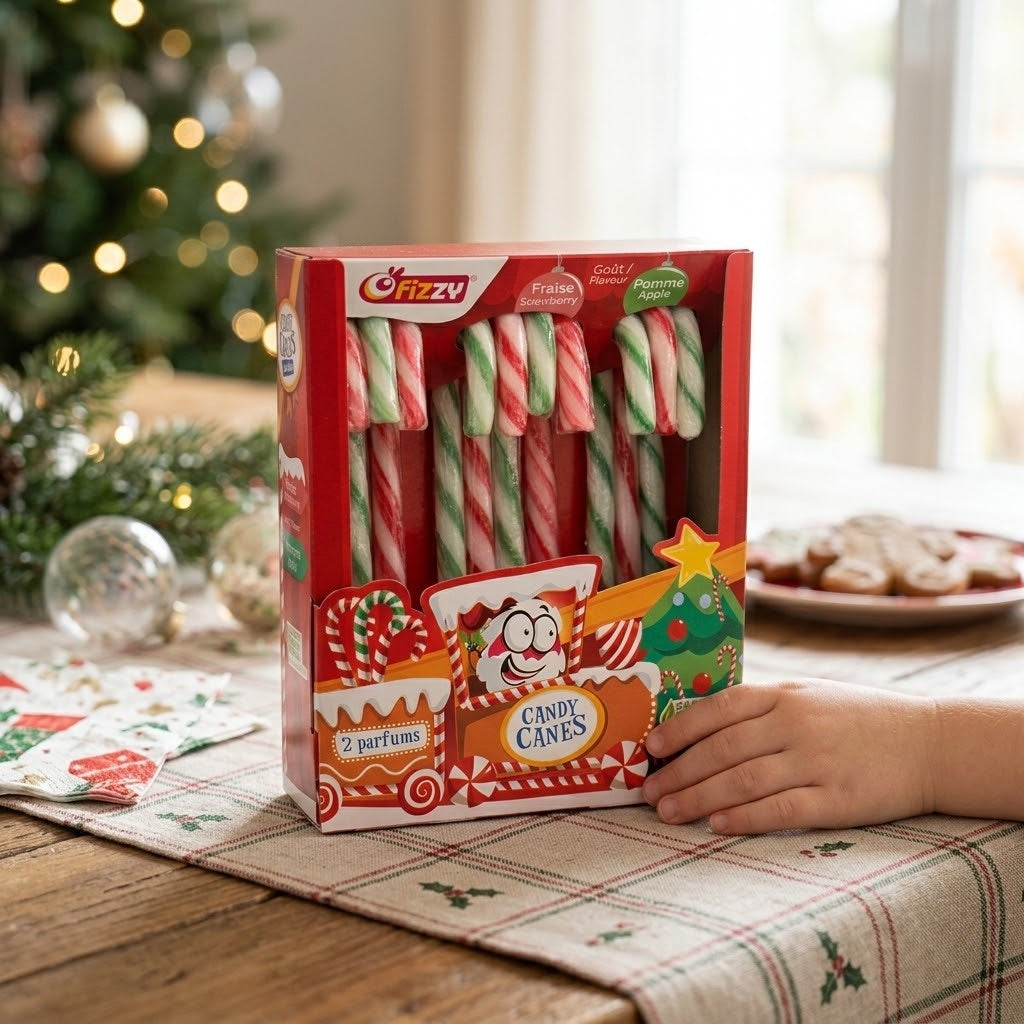 Candy Canes Christmas Sweets Box of 10 16 cm - lifestyle photo