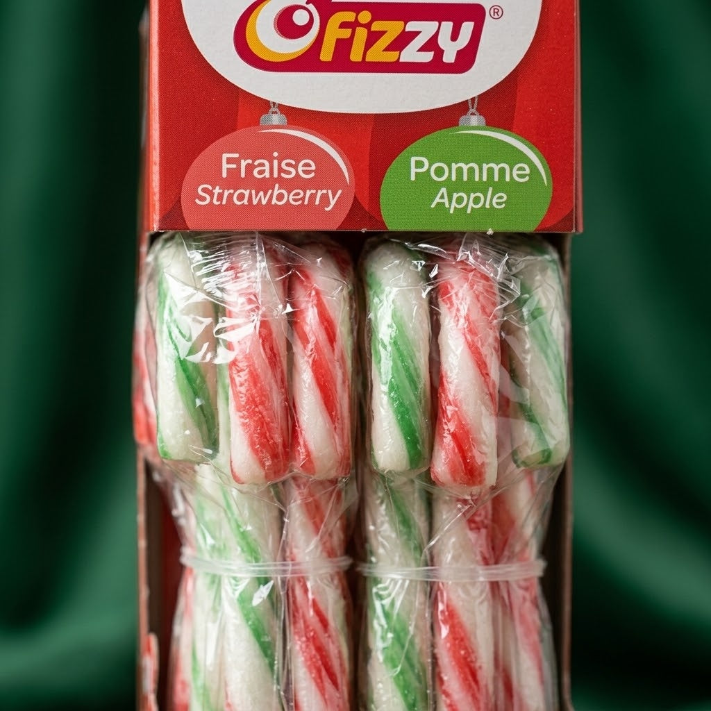 Candy Canes Christmas Sweets Box of 10 16 cm - close-up