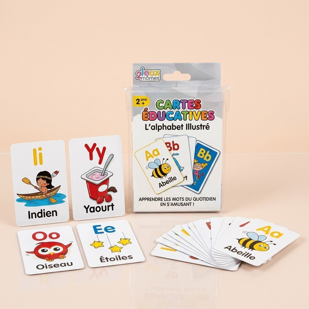 Illustrated Alphabet Flash Cards 26 Cards - studio photo