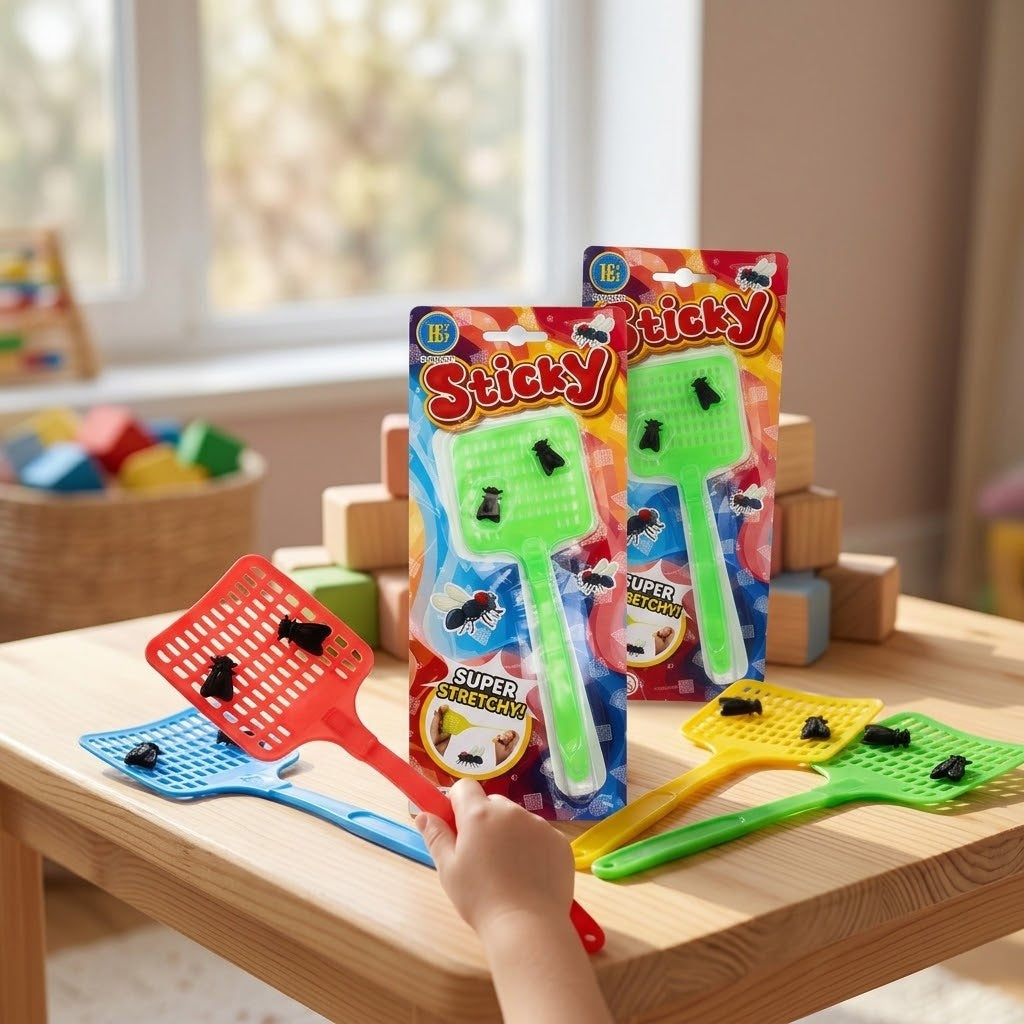 Sticky Fly Swatter Stretchy Novelty Toy - lifestyle photo