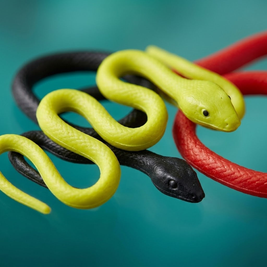 Sticky Snake Large 40 cm Stretchy Wall Toy - close-up
