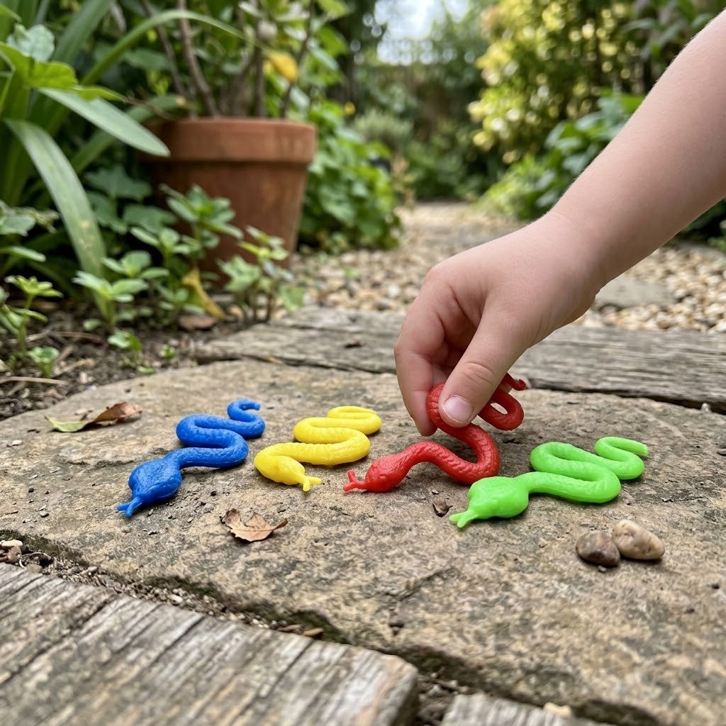Sticky Stretchy Snake Toy – Party Favor 20 cm - lifestyle photo