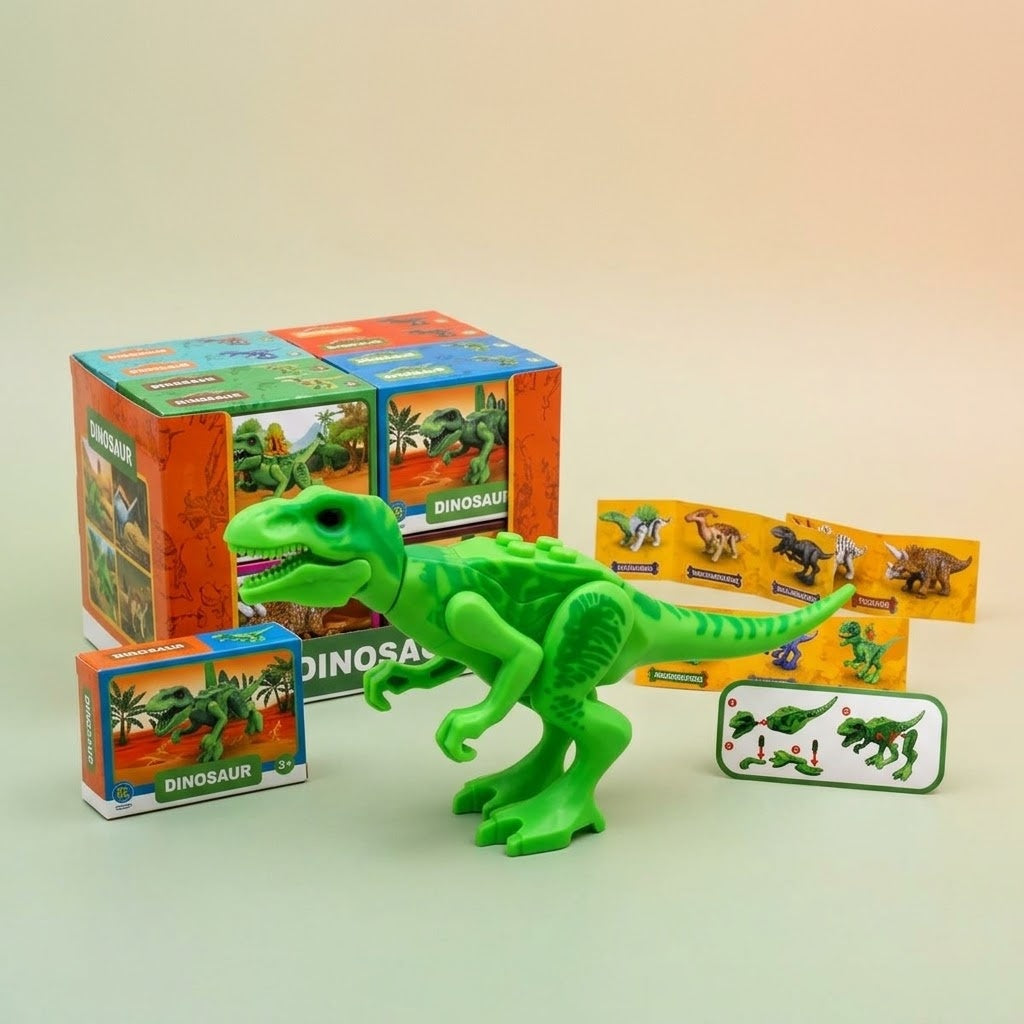 Dinosaur Compatible Building Bricks Mini Set - studio photo