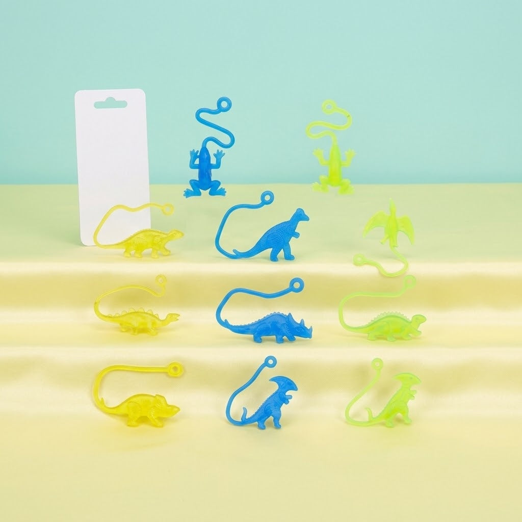 Sticky Dinosaur Stretchy Toy Party Bag Filler - studio photo