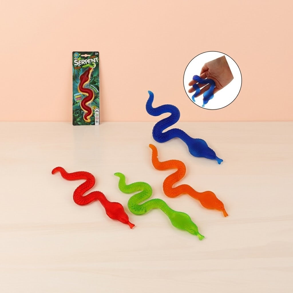 Sticky Snake 23 cm Stretchy Throw Toy - studio photo