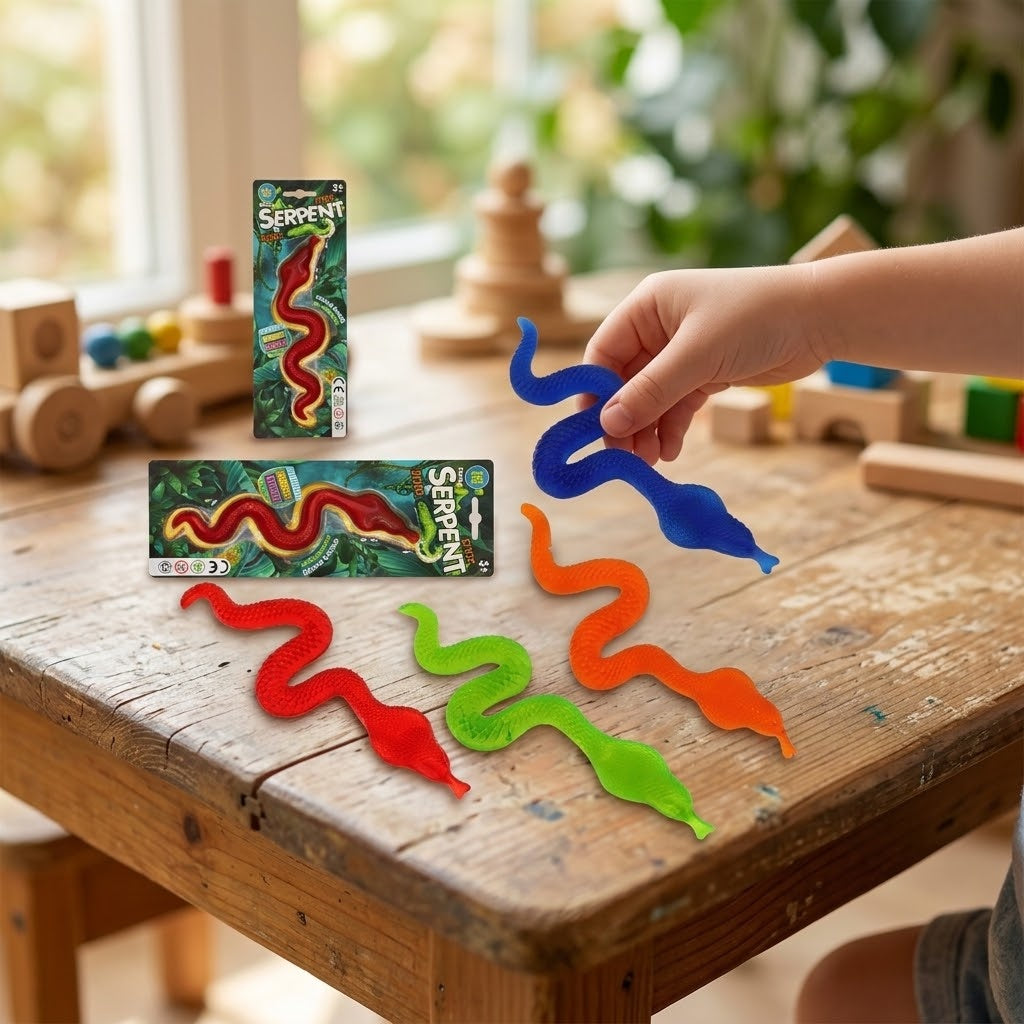 Sticky Snake 23 cm Stretchy Throw Toy - lifestyle photo