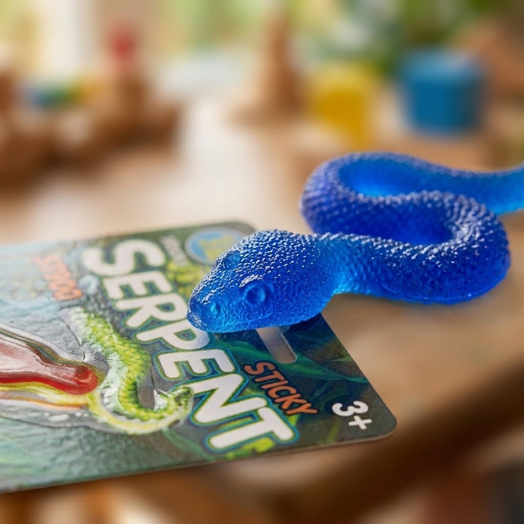 Sticky Snake 23 cm Stretchy Throw Toy - close-up