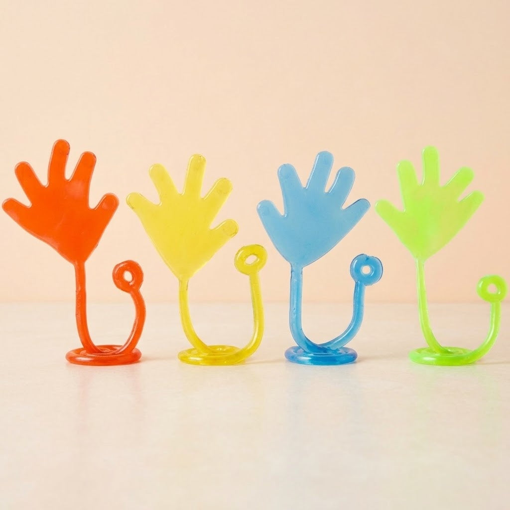 Sticky Hand Stretchy Toy – Party Bag Filler 5 cm - studio photo