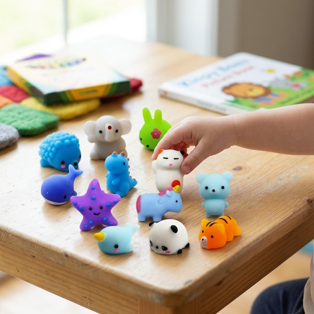 Sticky Animal 5 cm Mini Stretchy Stress Toy - lifestyle photo