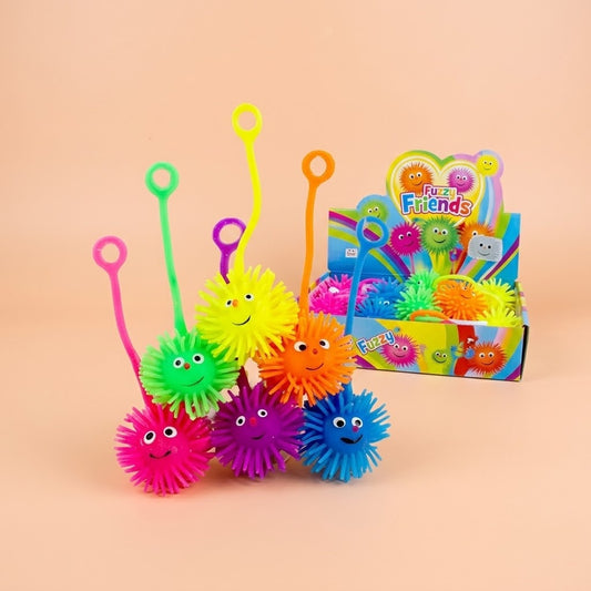 Light-Up Puffer Yo-Yo Spiky Ball Toy 5 cm - studio photo