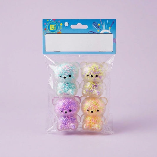 Squishy Bear Stress Toy 5 cm Mini Squeeze Toy - studio photo