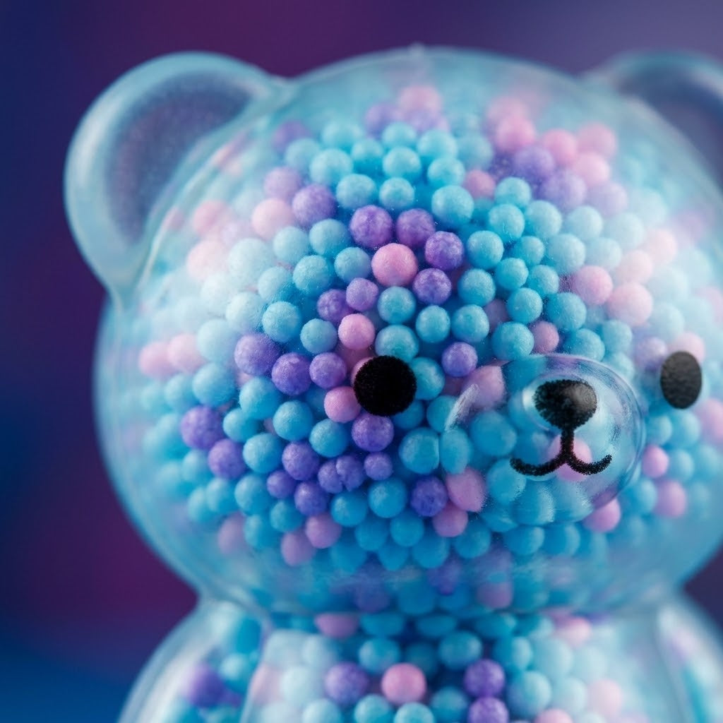 Squishy Bear Stress Toy 5 cm Mini Squeeze Toy - close-up