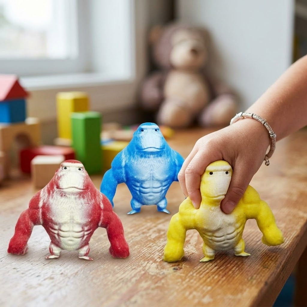 TikTok Squishy Gorilla Stress Toy Fidget Toy 8 cm - lifestyle photo