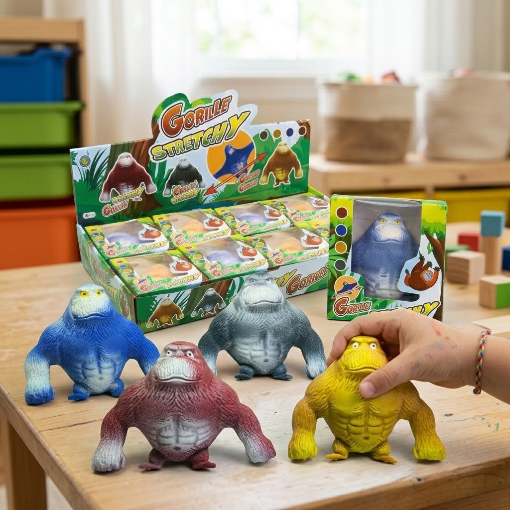 Stretchy Sand-Filled Gorilla Stress Toy 12 cm - lifestyle photo