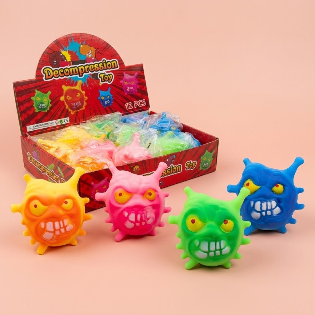 Monster Squishy Stress Ball Squeeze Toy 9 cm - studio photo