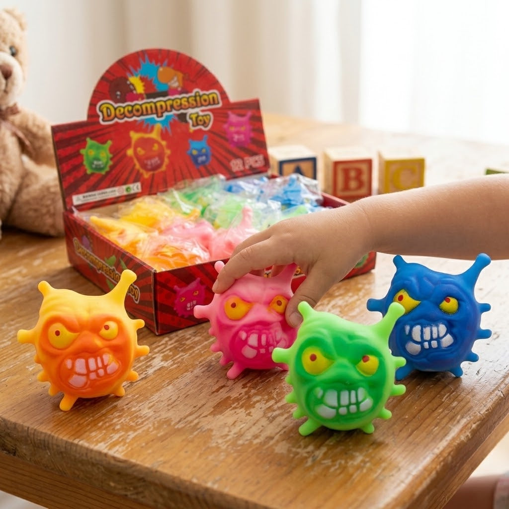 Monster Squishy Stress Ball Squeeze Toy 9 cm - lifestyle photo
