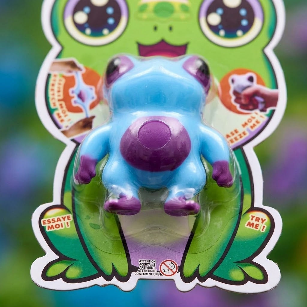 Frog Squishy Stress Toy Gel Filled 10 cm - close-up