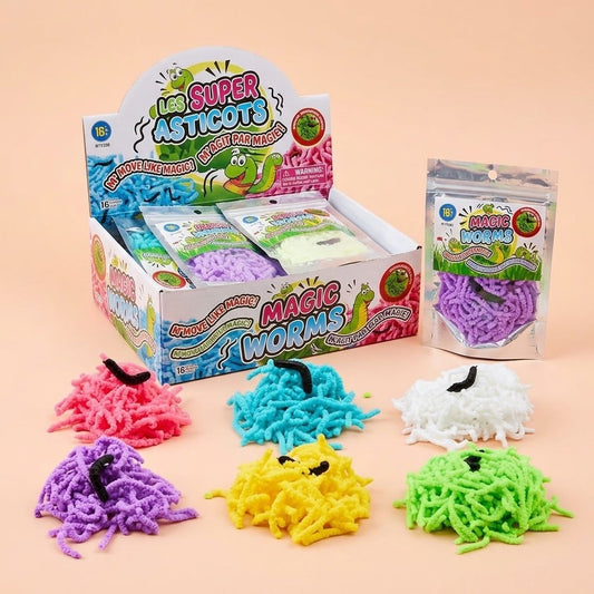 Magic Wriggling Maggot Putty Halloween Sensory Toy - studio photo