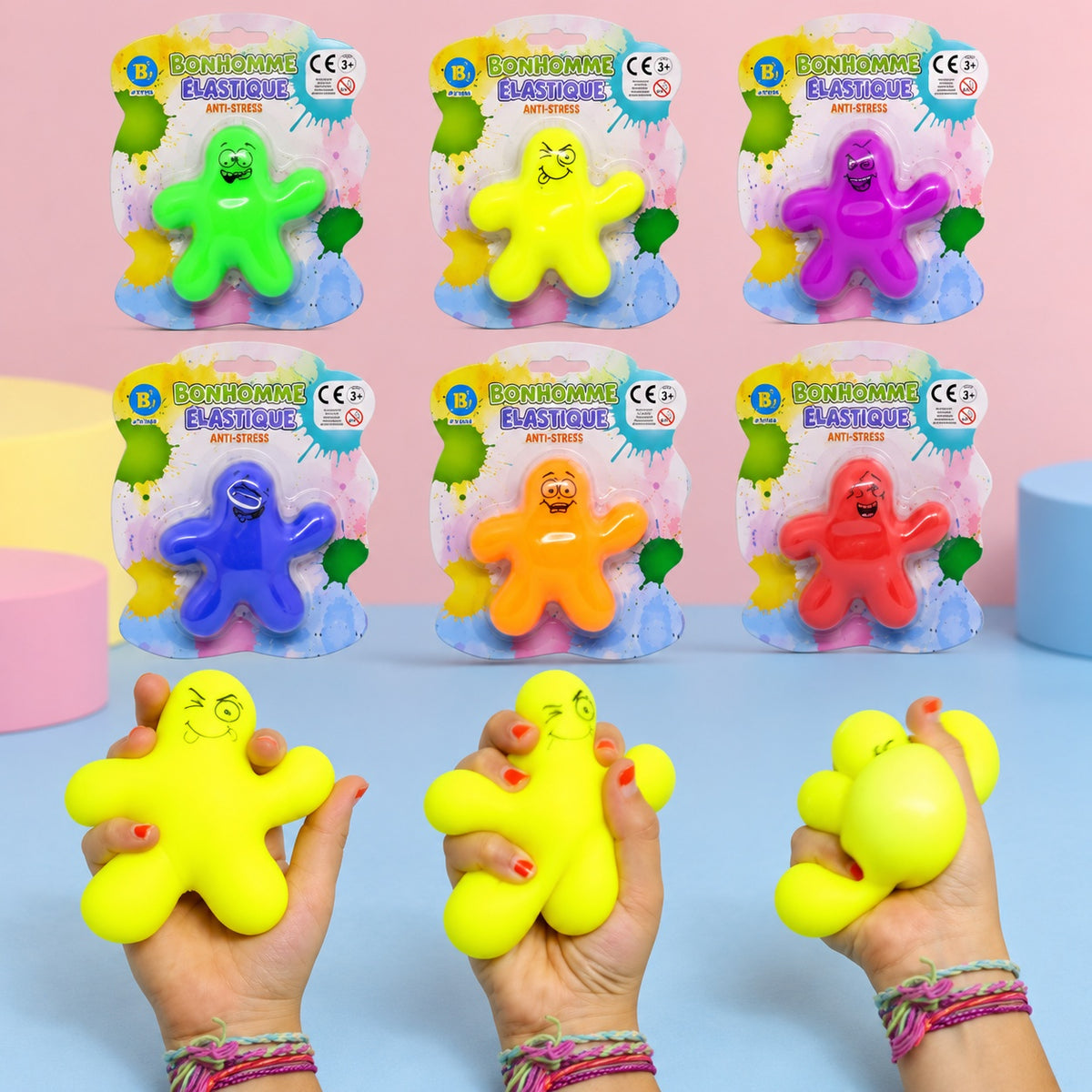 Stretchy Anti-Stress Figure Fidget Toy 12 cm - studio photo