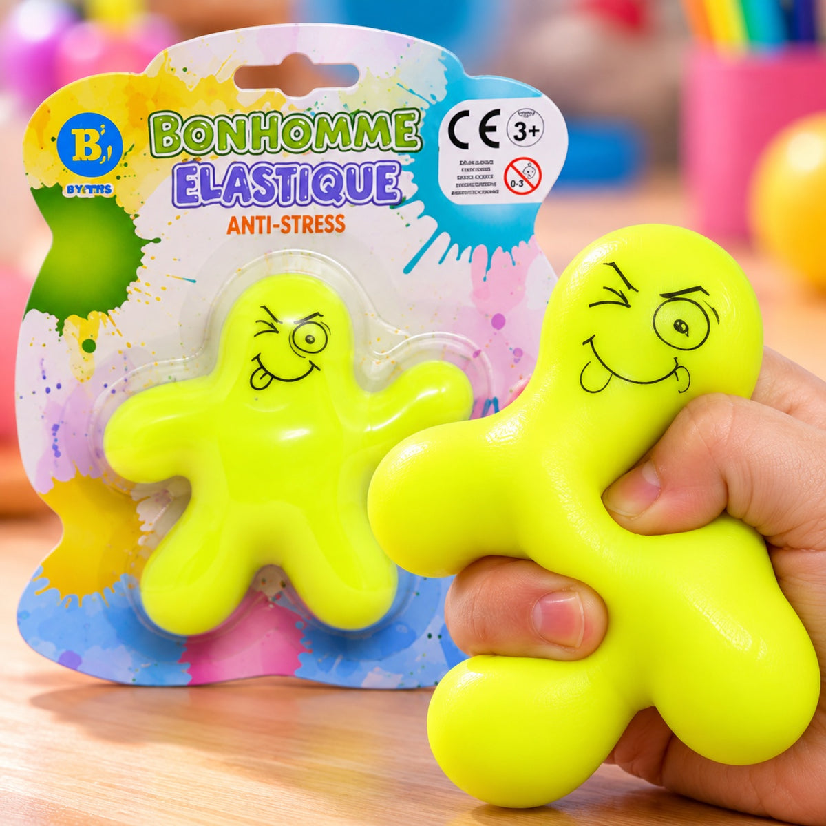 Stretchy Anti-Stress Figure Fidget Toy 12 cm - close-up