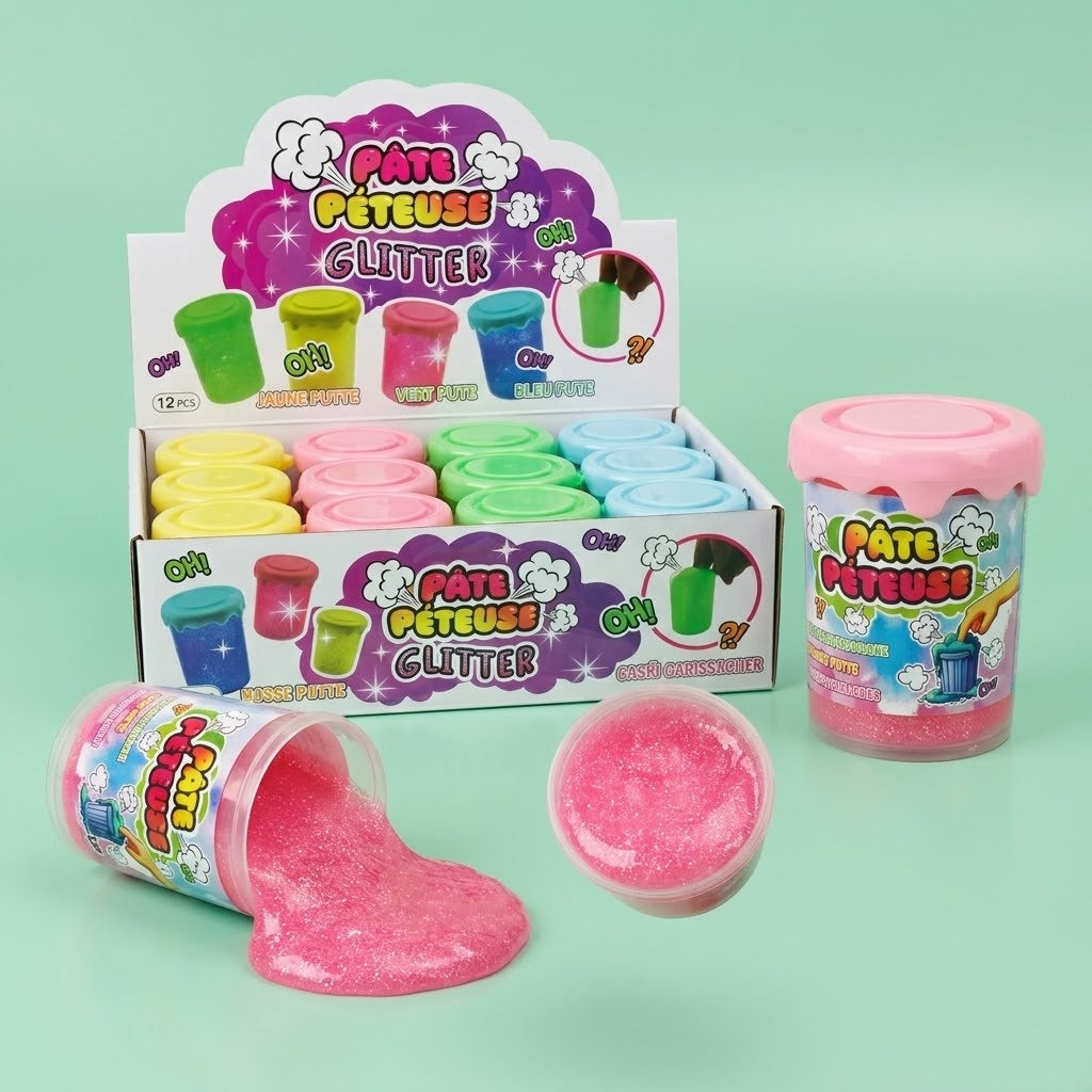 Glitter Fart Putty 130 g Sparkly Noise Putty - studio photo