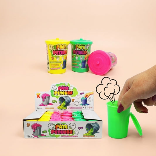 Neon Fart Putty 90 g Pot Noise Putty Slime - studio photo