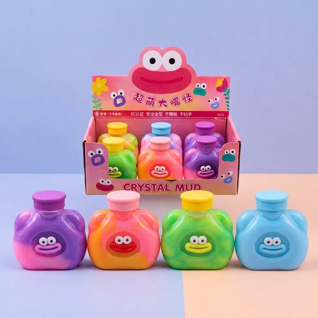 Big Lips Slime Putty 280 g Two-Tone Slime Pot - studio photo