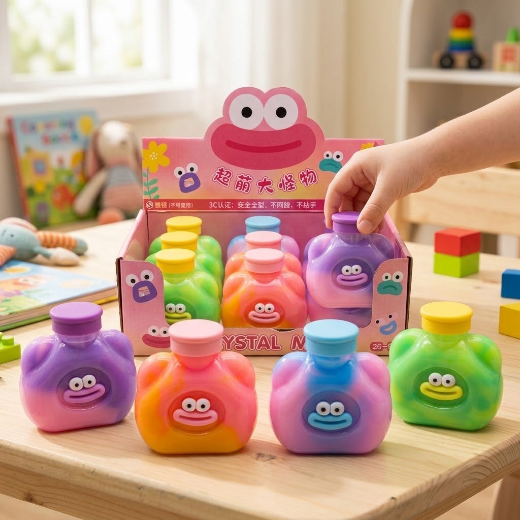 Big Lips Slime Putty 280 g Two-Tone Slime Pot - lifestyle photo
